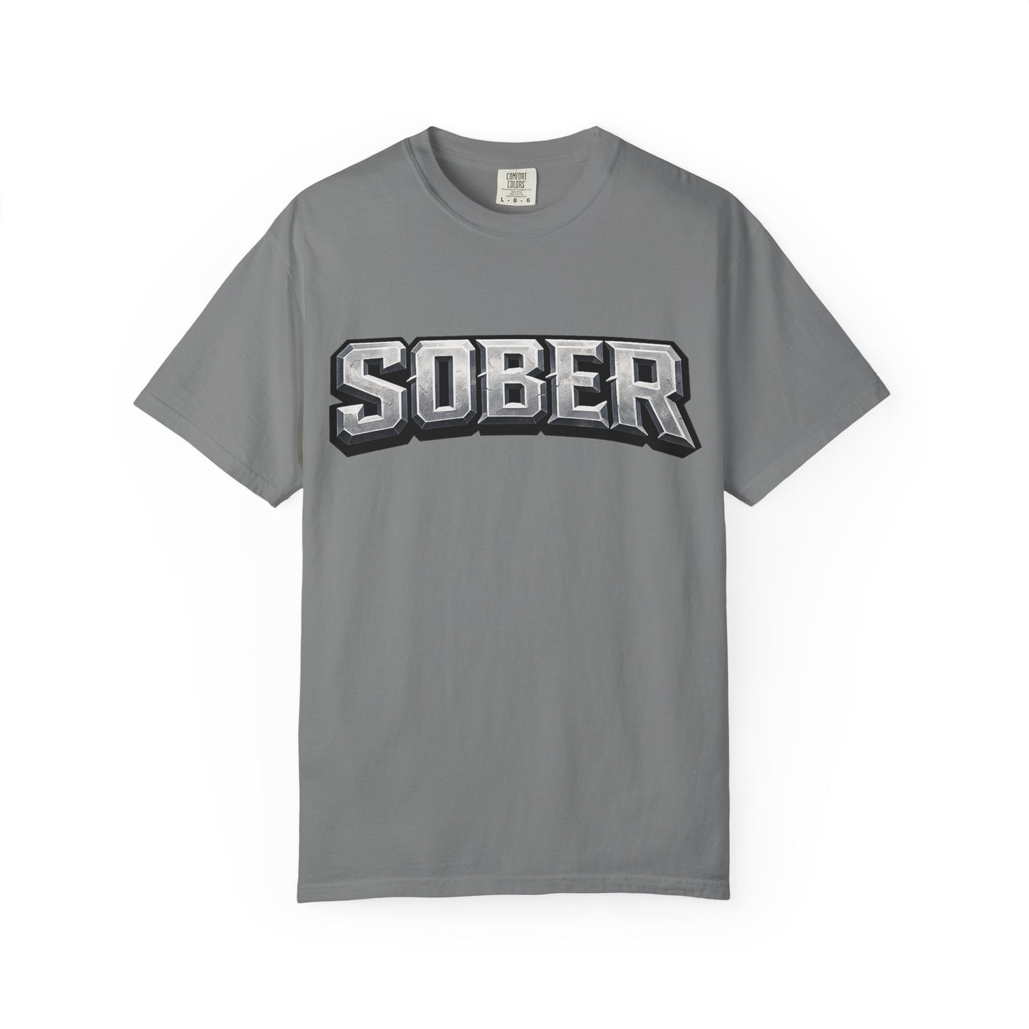 Sober Graphic T-Shirt — Bold Retro Varsity Lettering