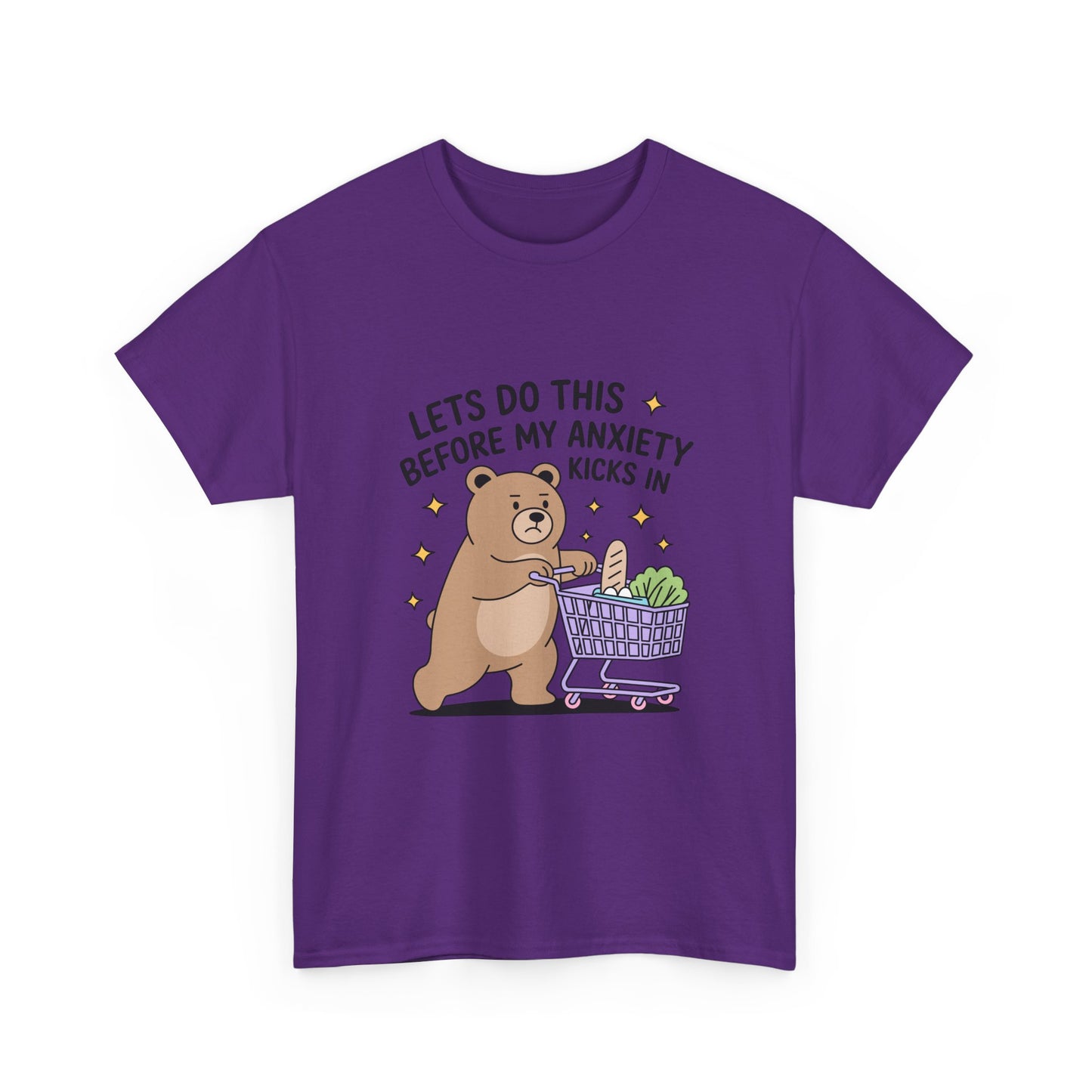Cute Bear 'Lets Do This Before My Anxiety Kicks In' T-Shirt