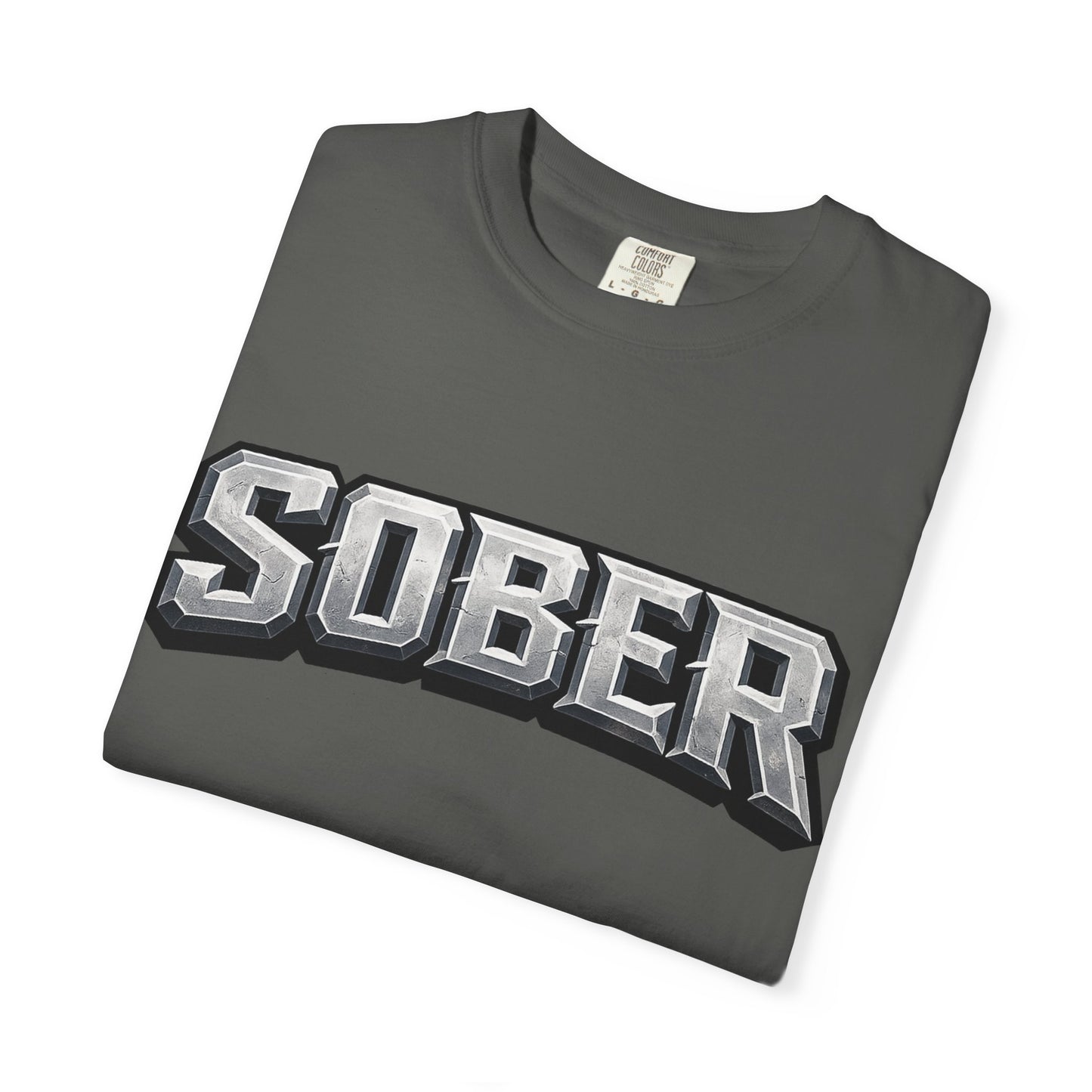 Sober Graphic T-Shirt — Bold Retro Varsity Lettering