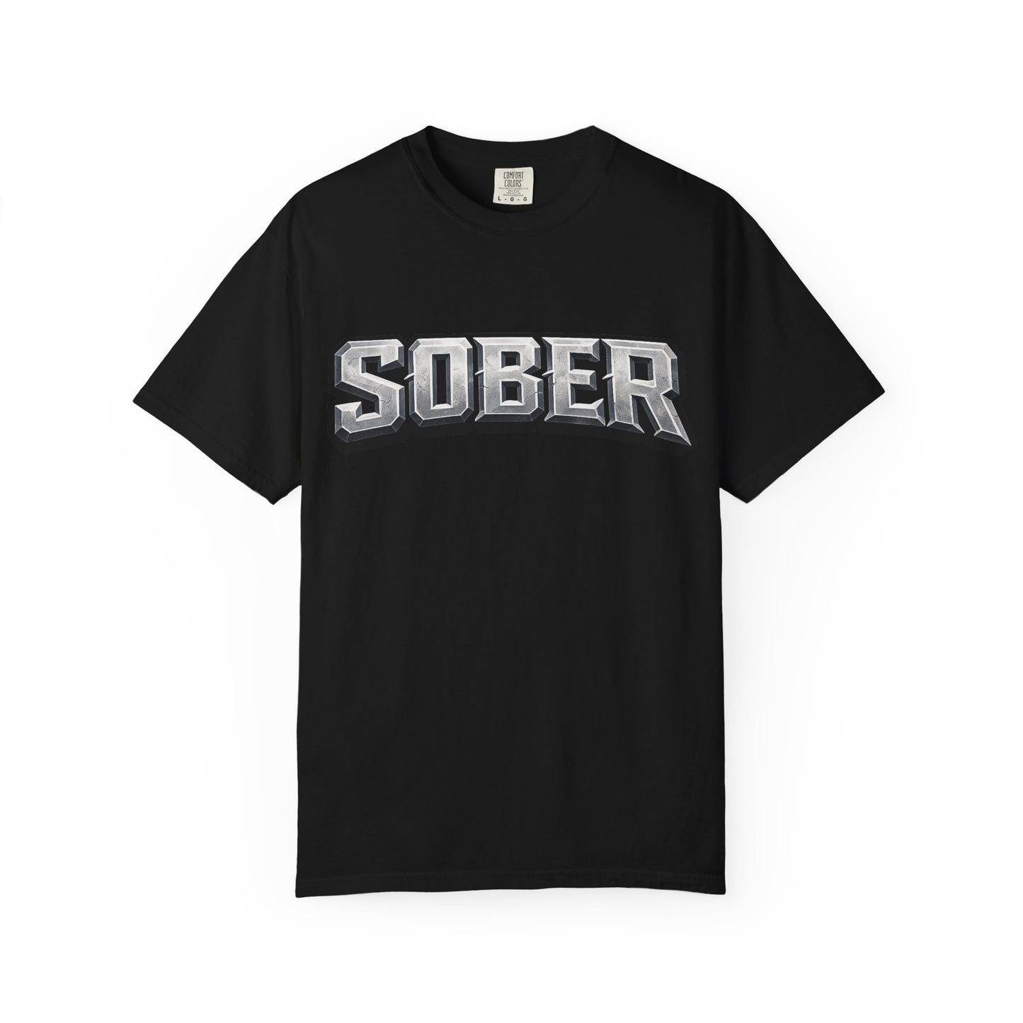 Sober Graphic T-Shirt — Bold Retro Varsity Lettering