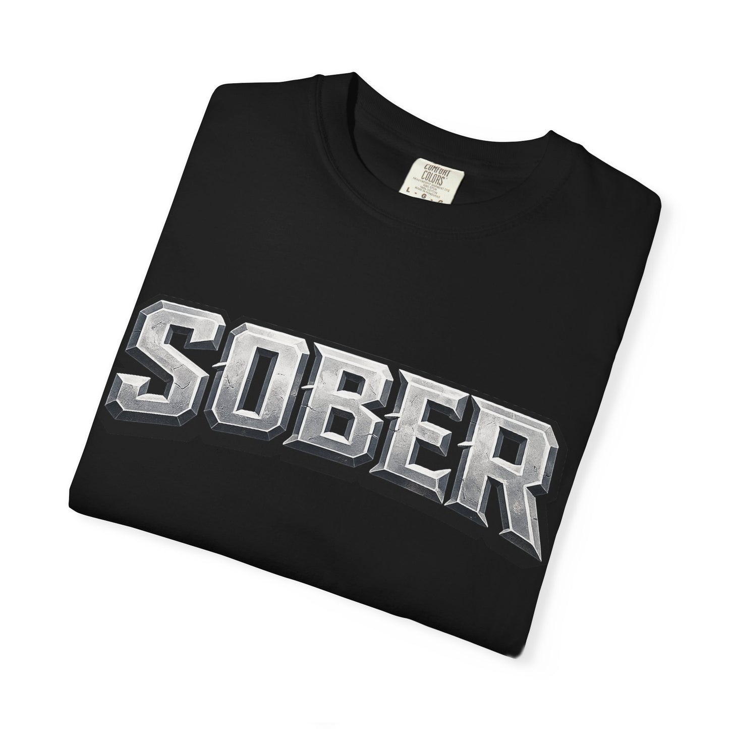Sober Graphic T-Shirt — Bold Retro Varsity Lettering