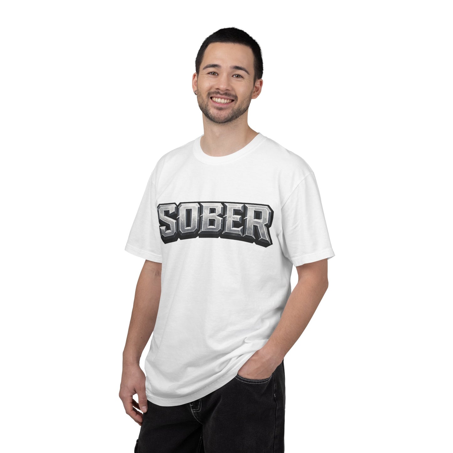 Sober Graphic T-Shirt — Bold Retro Varsity Lettering