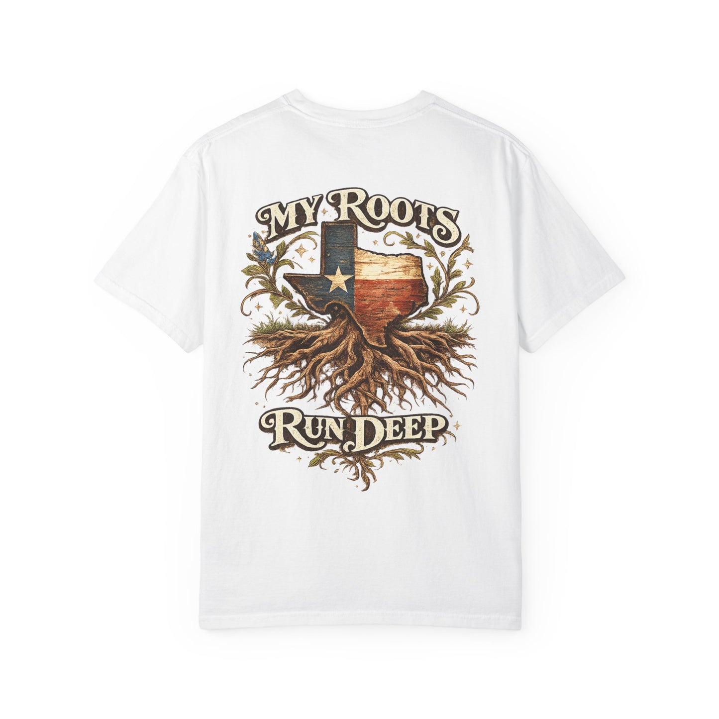 Texas Roots T-Shirt — “My Roots Run Deep” State Pride Tee