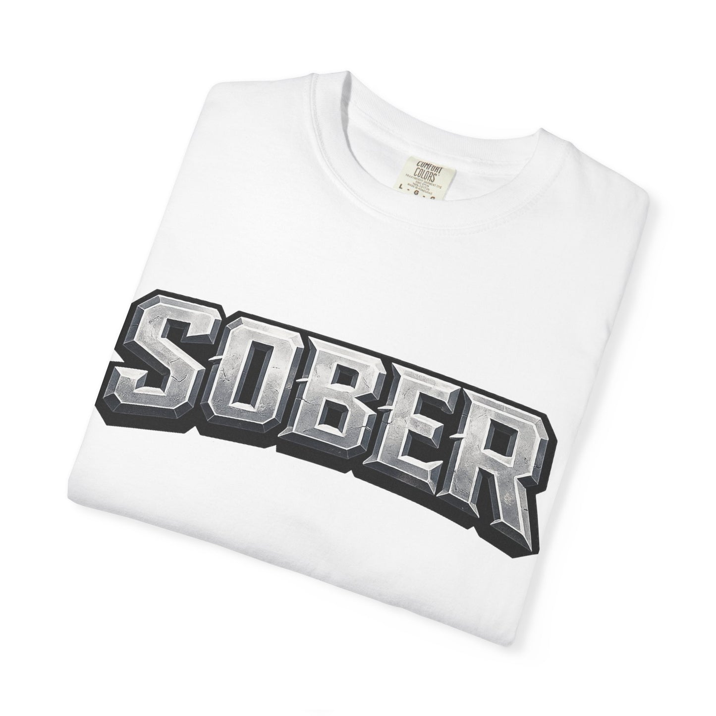 Sober Graphic T-Shirt — Bold Retro Varsity Lettering