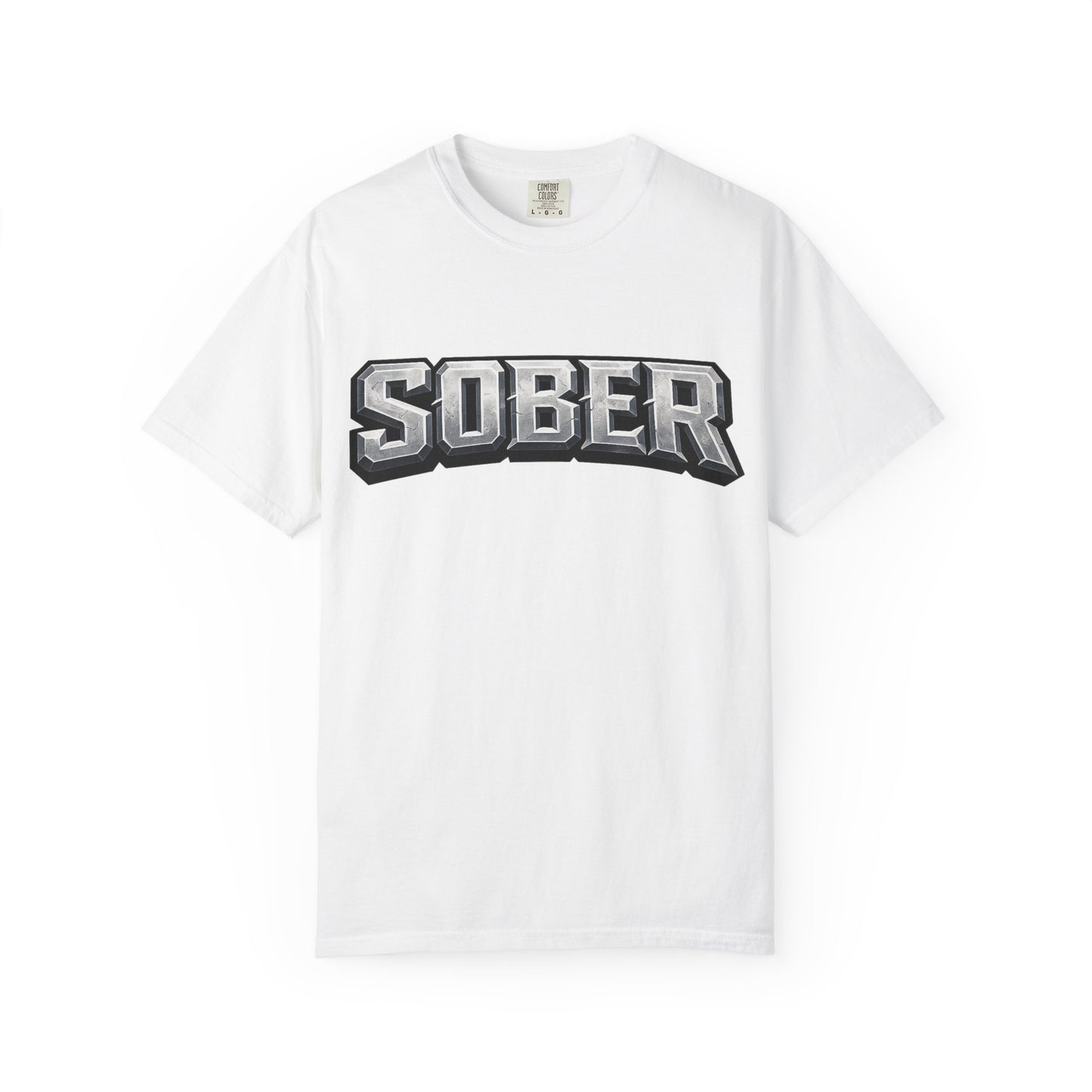 Sober Graphic T-Shirt — Bold Retro Varsity Lettering